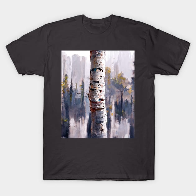 Birch Forest T-Shirt by MicaelaDawn